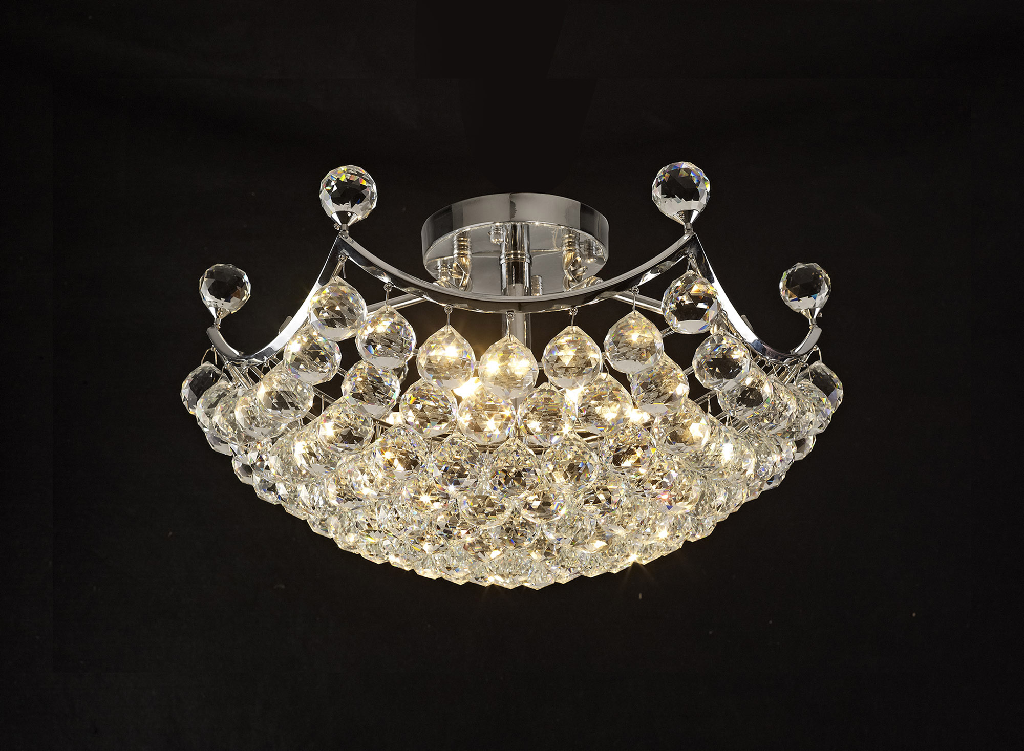 Cesto Crystal Ceiling Lights Diyas Flush Crystal Fittings